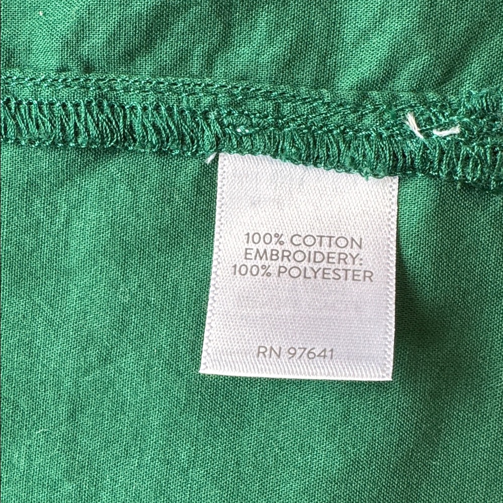 J. Jill Embroidered Green Floral Women's Tunic Top - Picture 11 of 11